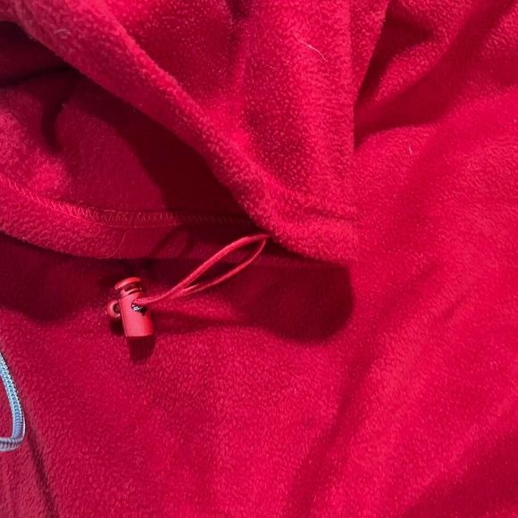 Vintage Red San Francisco fleece jacket Zip up jacket with Nacvy collar Size L‎ - Picture 7 of 7